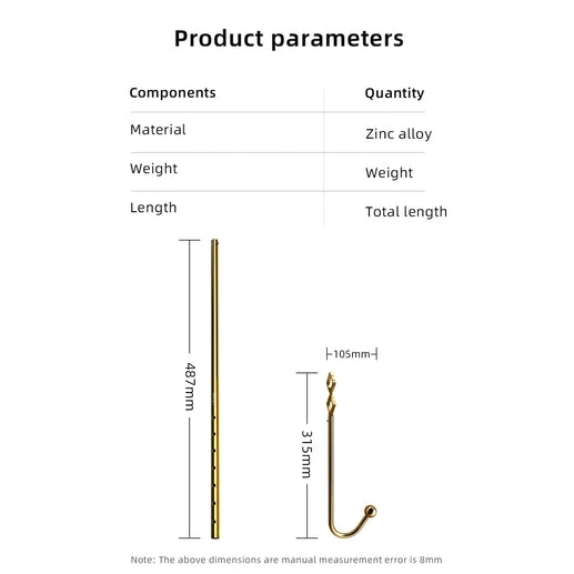 LOCKINK Golden 3867 Set AllNight Adjustable Hook Anal 0407